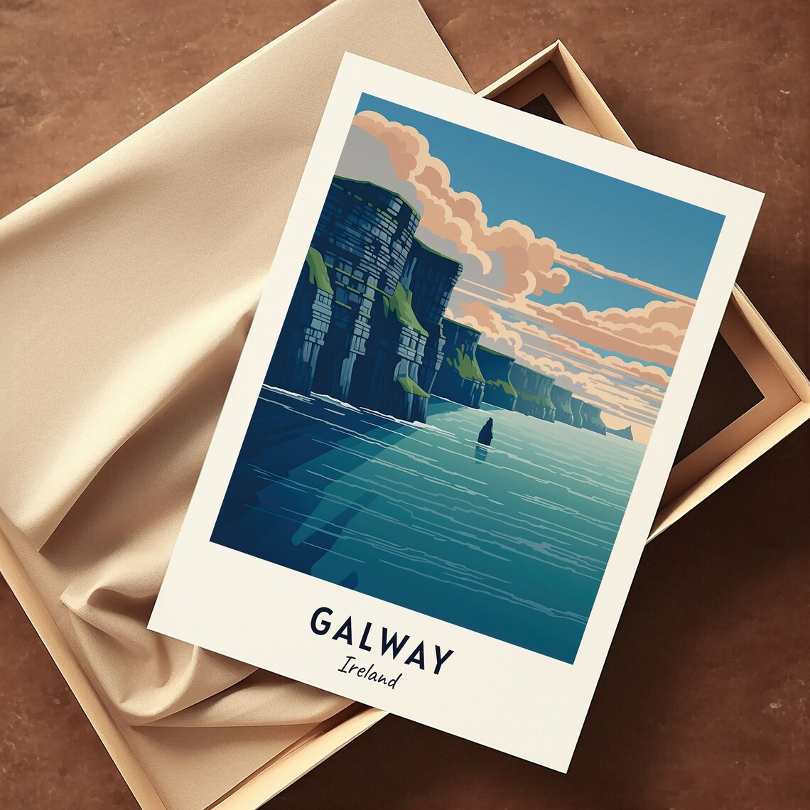 Galway Ireland Travel Poster, City Wall Art Print - Image 3