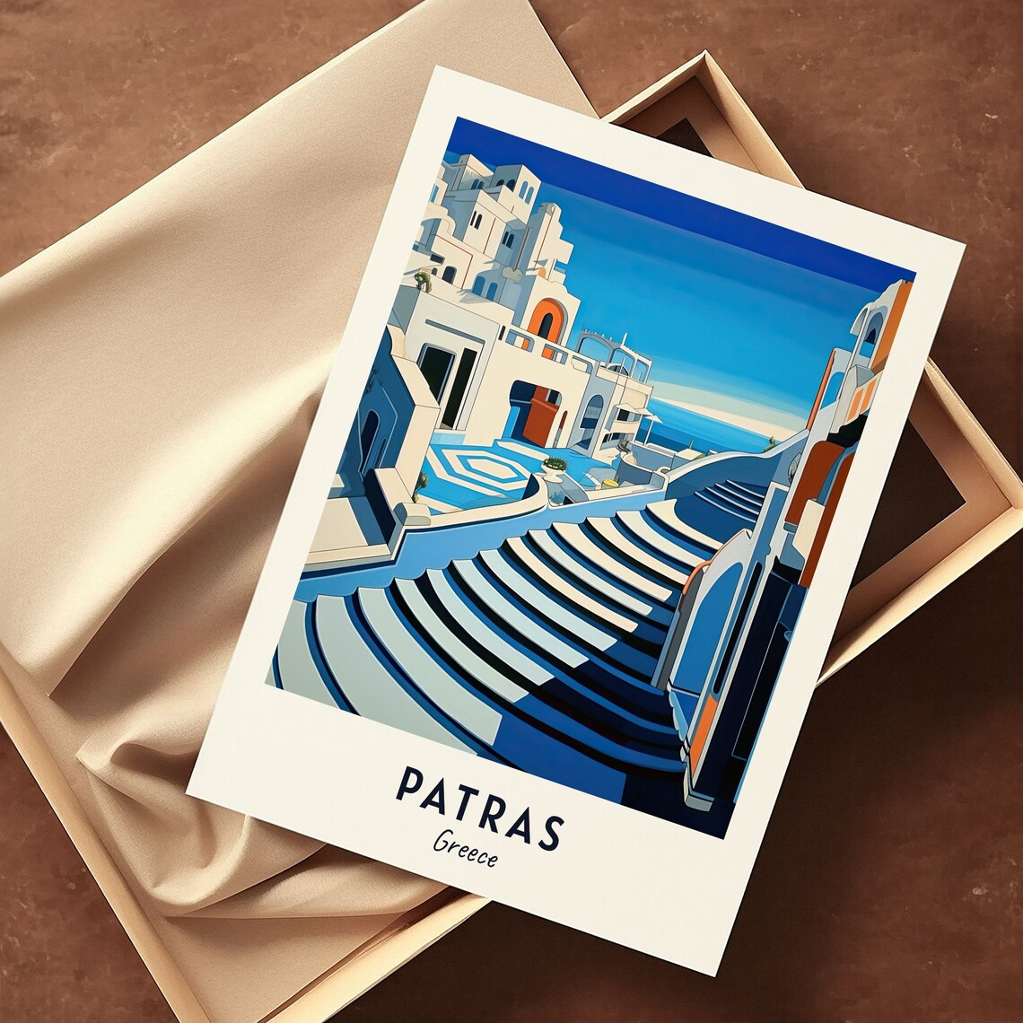 Patras Roman Odeon Travel Poster, Patras Greece - Image 3