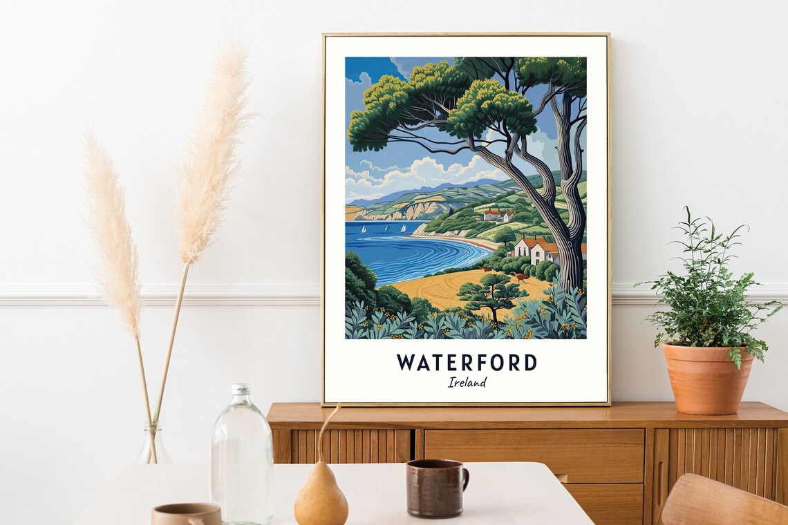 Waterford City Vintage Travel Poster, Ireland - Image 2