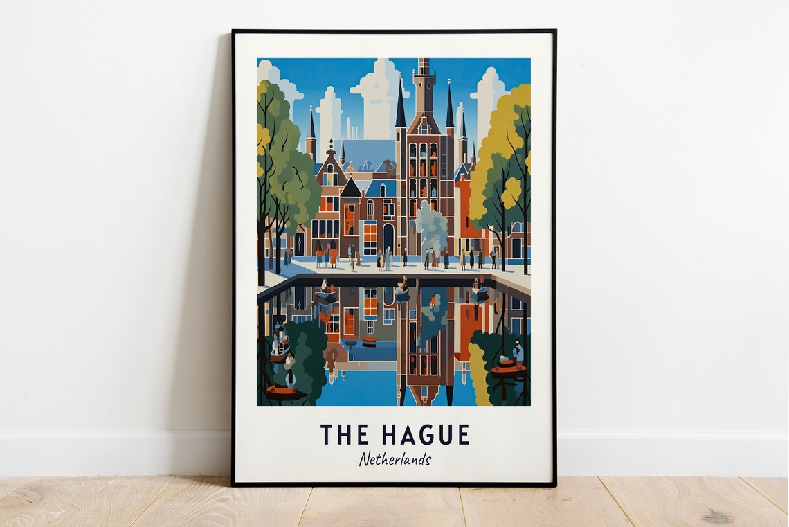 Binnenhof Travel Print Wall Art The Hague Netherlands City Print Binnenhof Travel Gift Binnenhof Poster Travel Gift