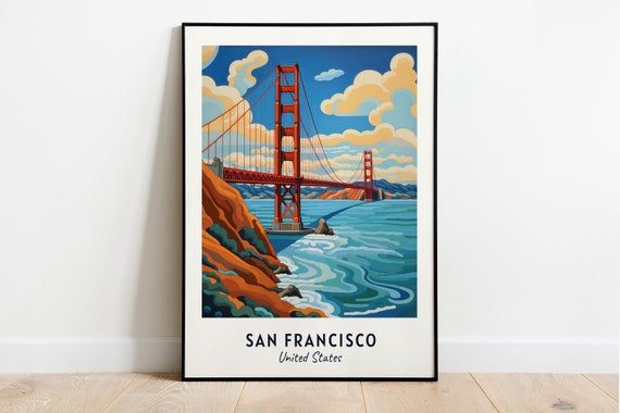 San Francisco Travel Poster, United States City Poster