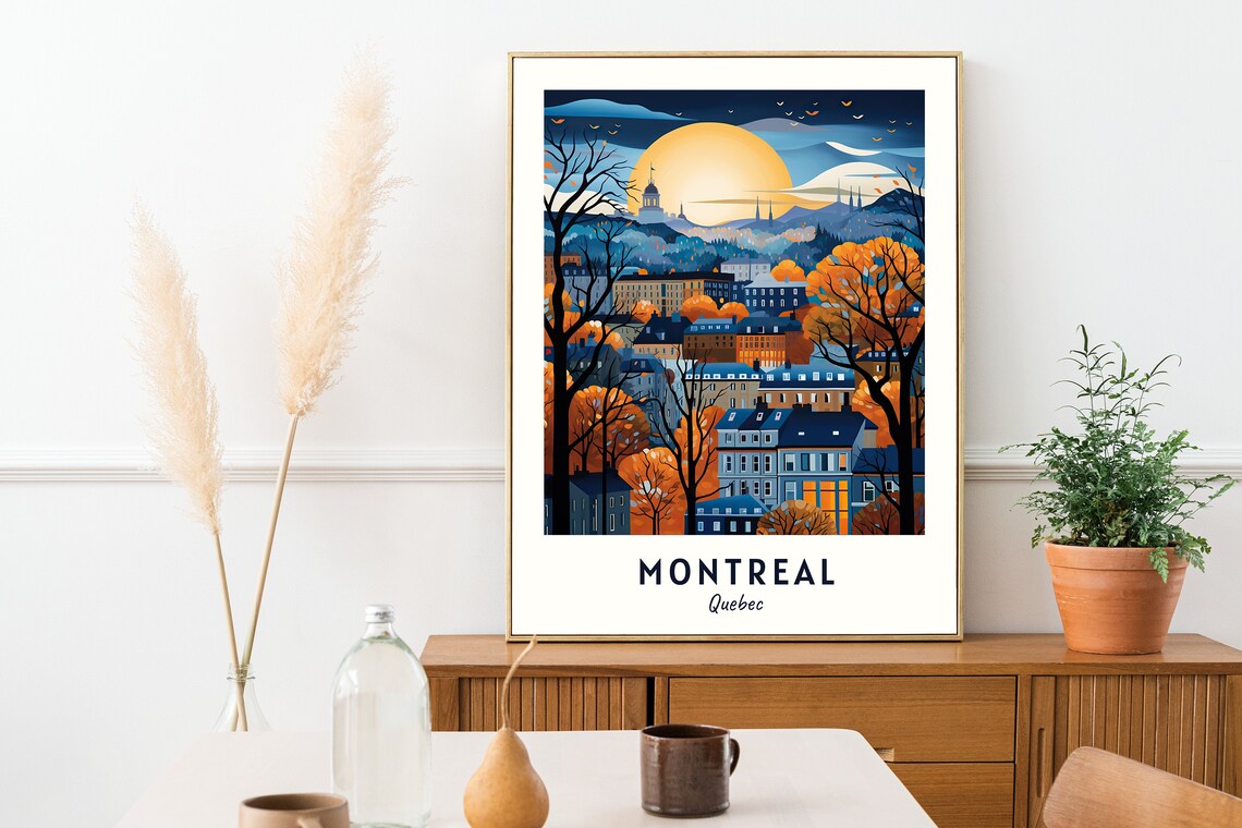Montreal Travel Poster, Quebec City Art Print - Image 2