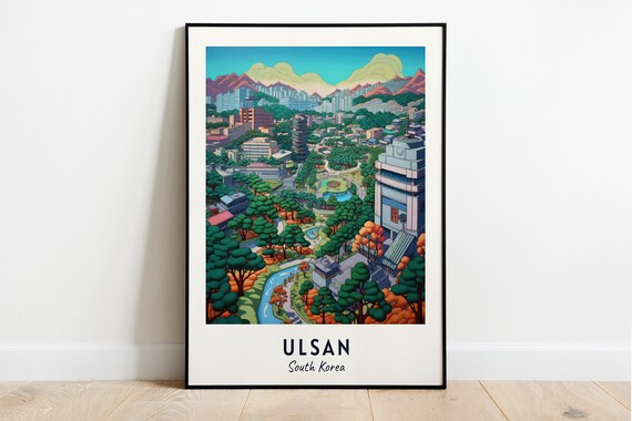 Ulsan Grand Park South Korea Green City Gardens Panorama Poster