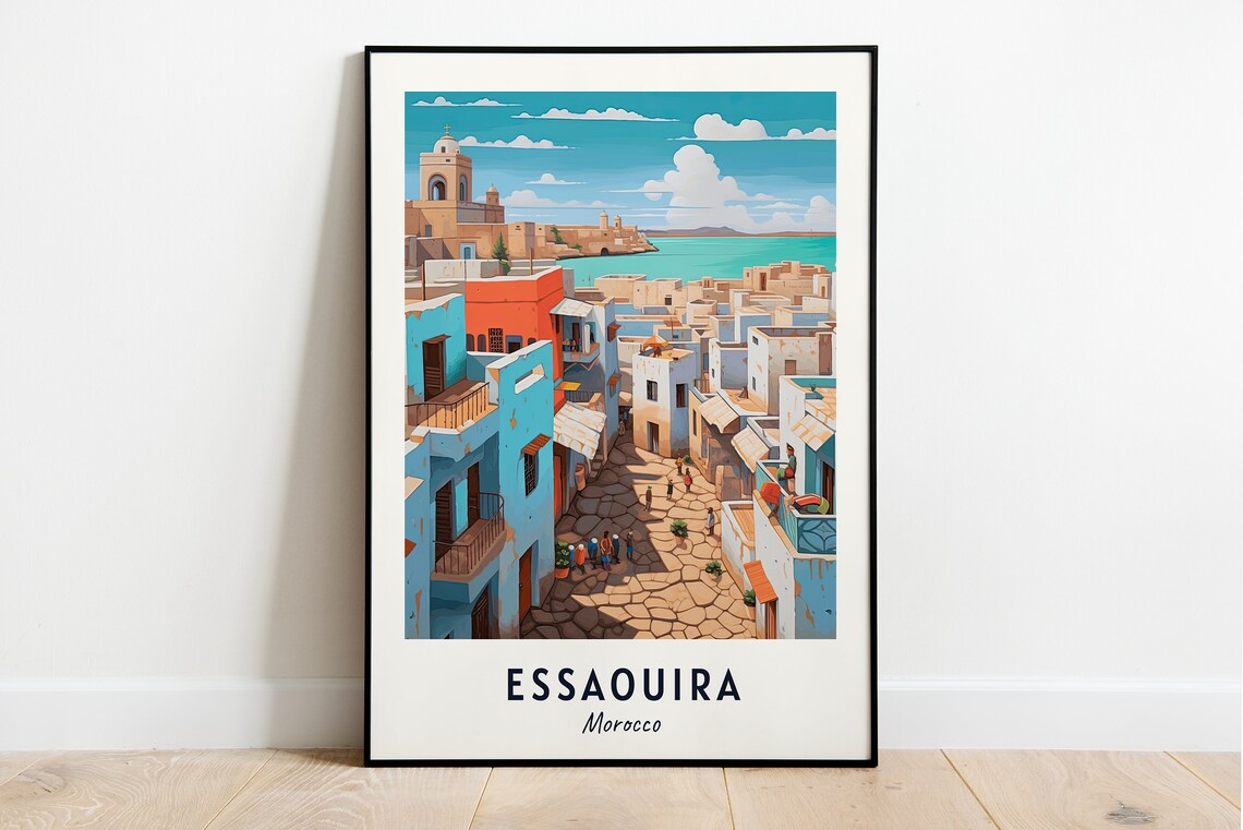 Essaouira Morocco Travel Poster, City Gift