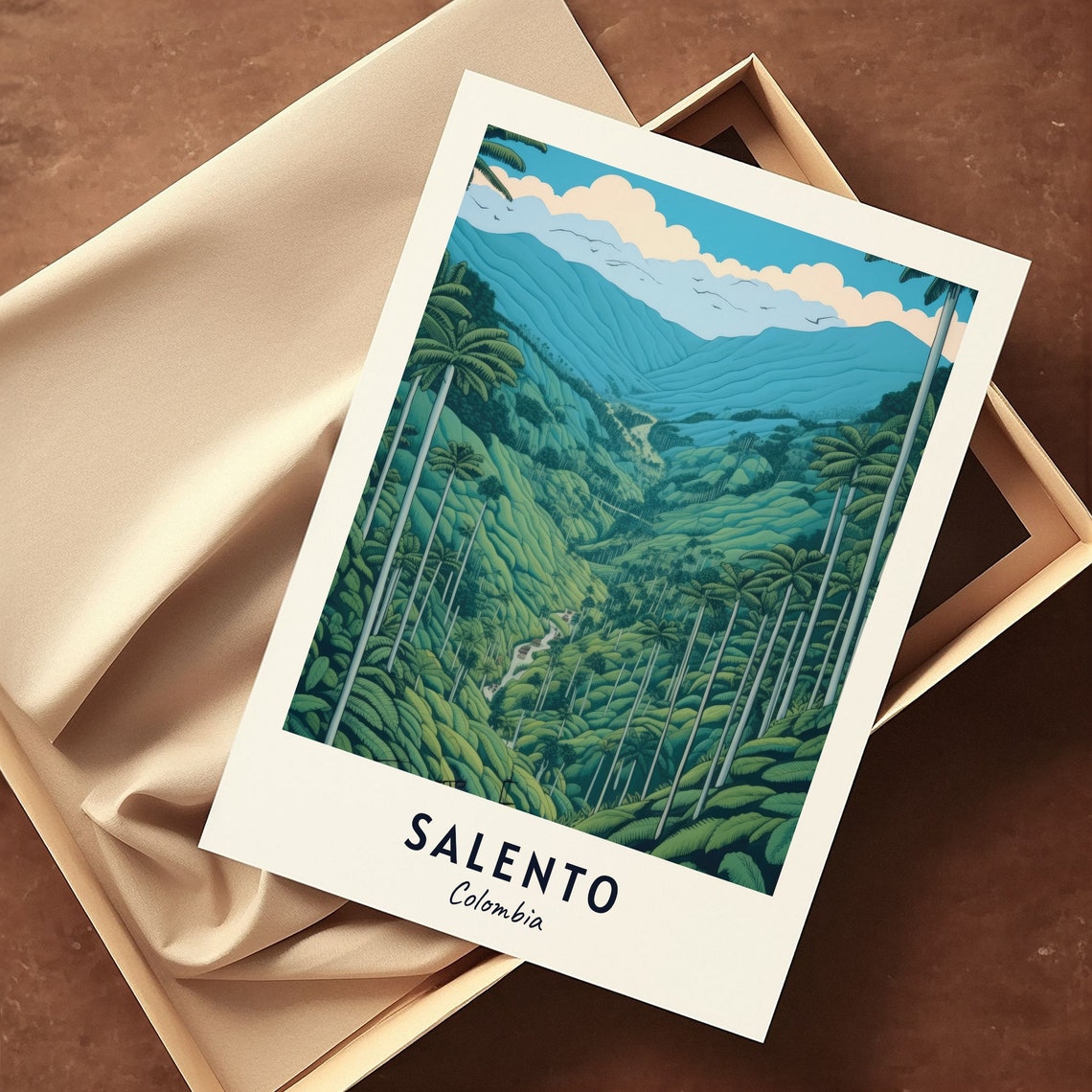 Salento Colombia Green Valley With Tall Wax Palms Jungle Travel Poster - Image 3