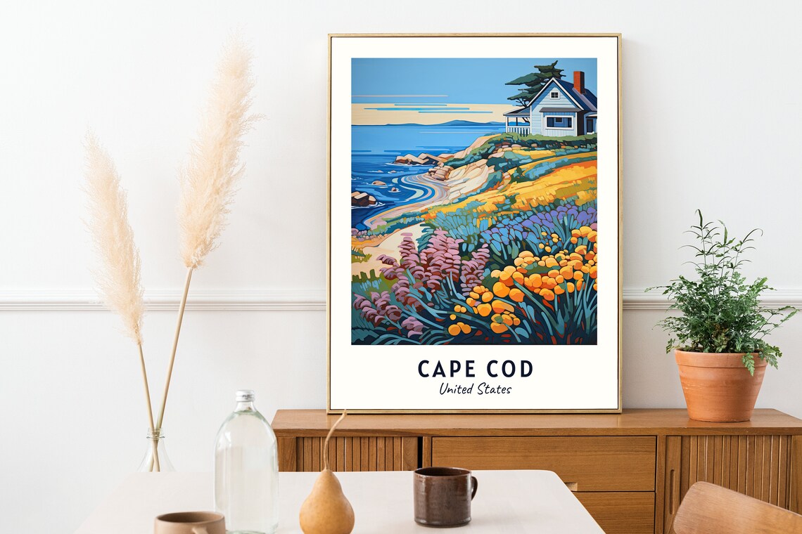 Cape Cod United States Travel Poster, Wall Art Print - Image 2