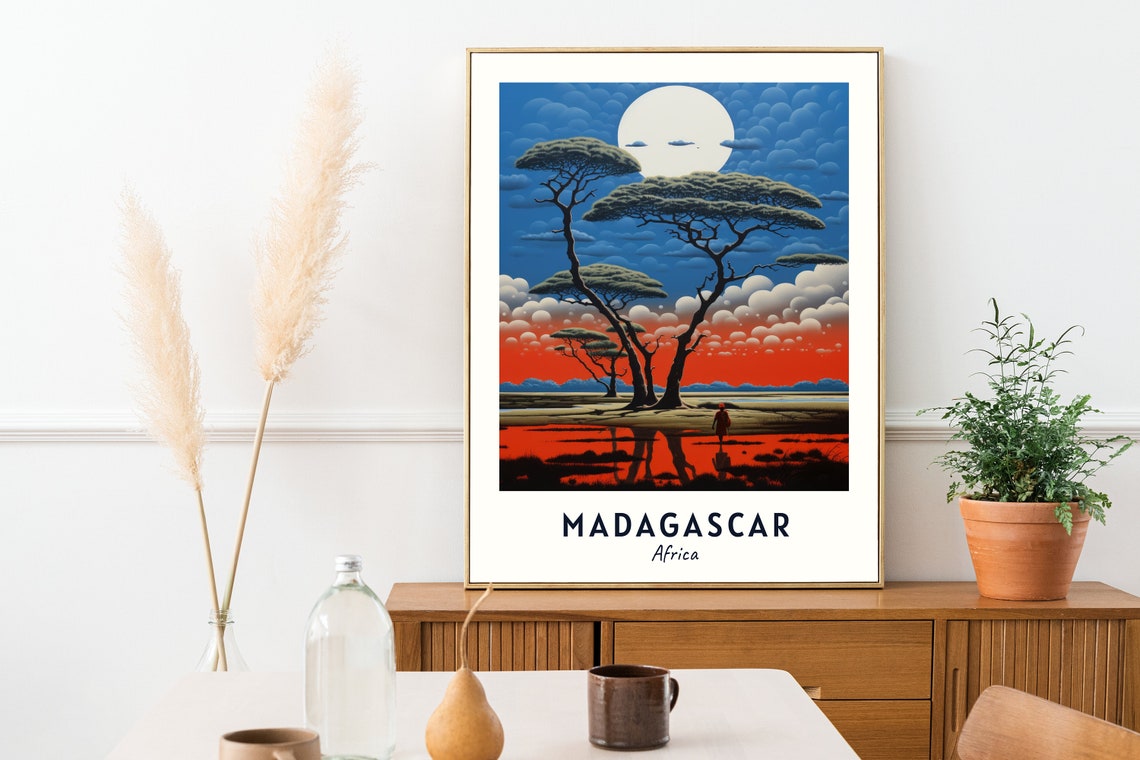 Madagascar Africa Travel Print Wall Art Madagascar Africa City Print Madagascar Africa Travel Gift Madagascar Africa Poster - Image 2