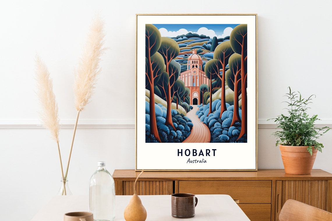 Port Arthur Church Ruin Forest Path Hobart Australia Travel Poster - Image 2