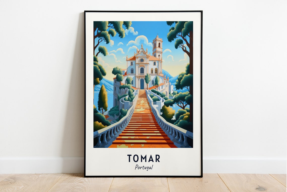 Convent Of Christ Travel Print Wall Art Tomar Portugal City Print Convent Of Christ Travel Gift Convent Of Christ Poster Travel Gift