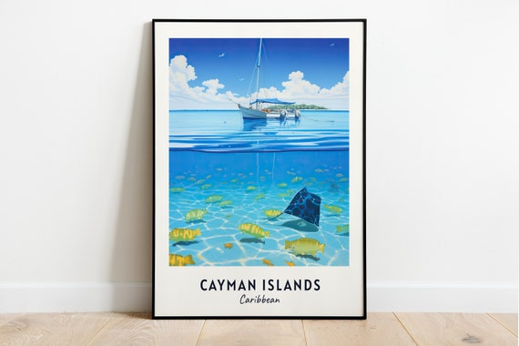 Cayman Islands Travel Gift Poster Print