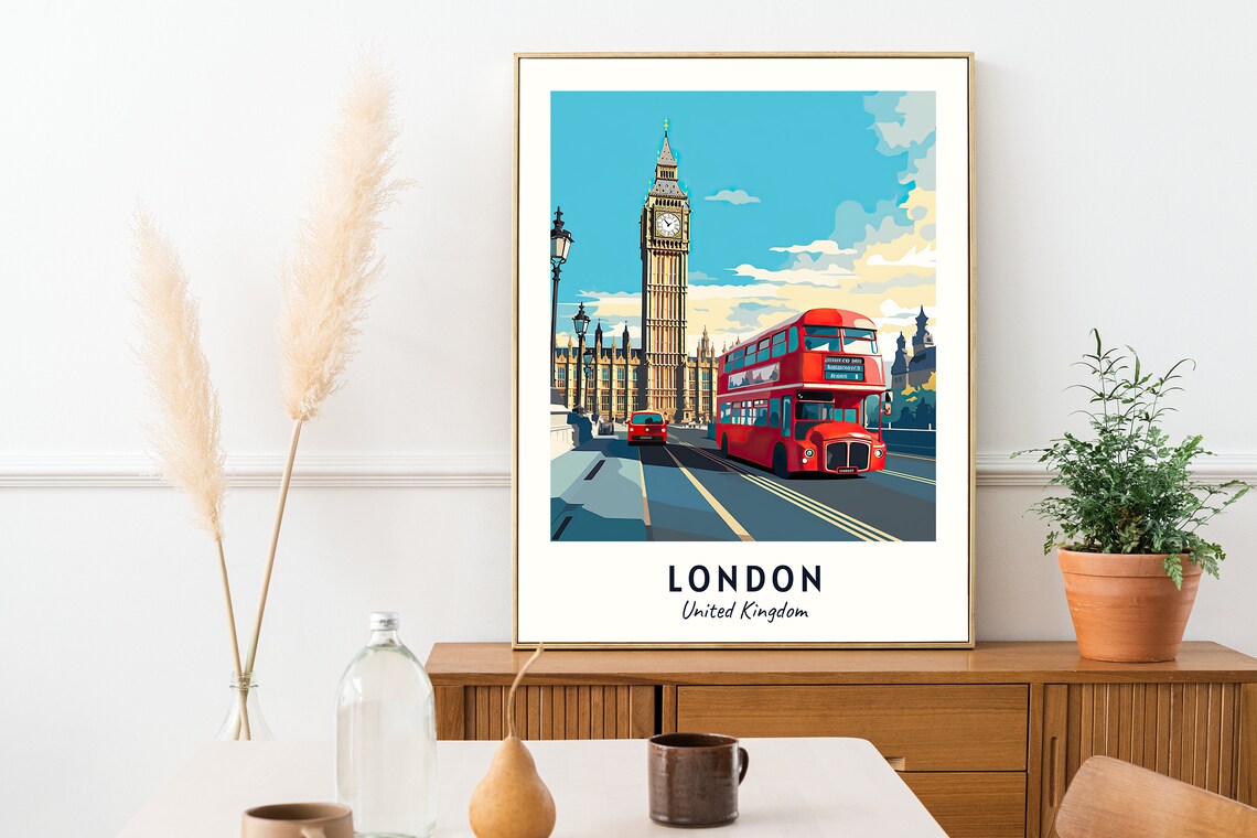 London City Travel Poster, United Kingdom Print - Image 2