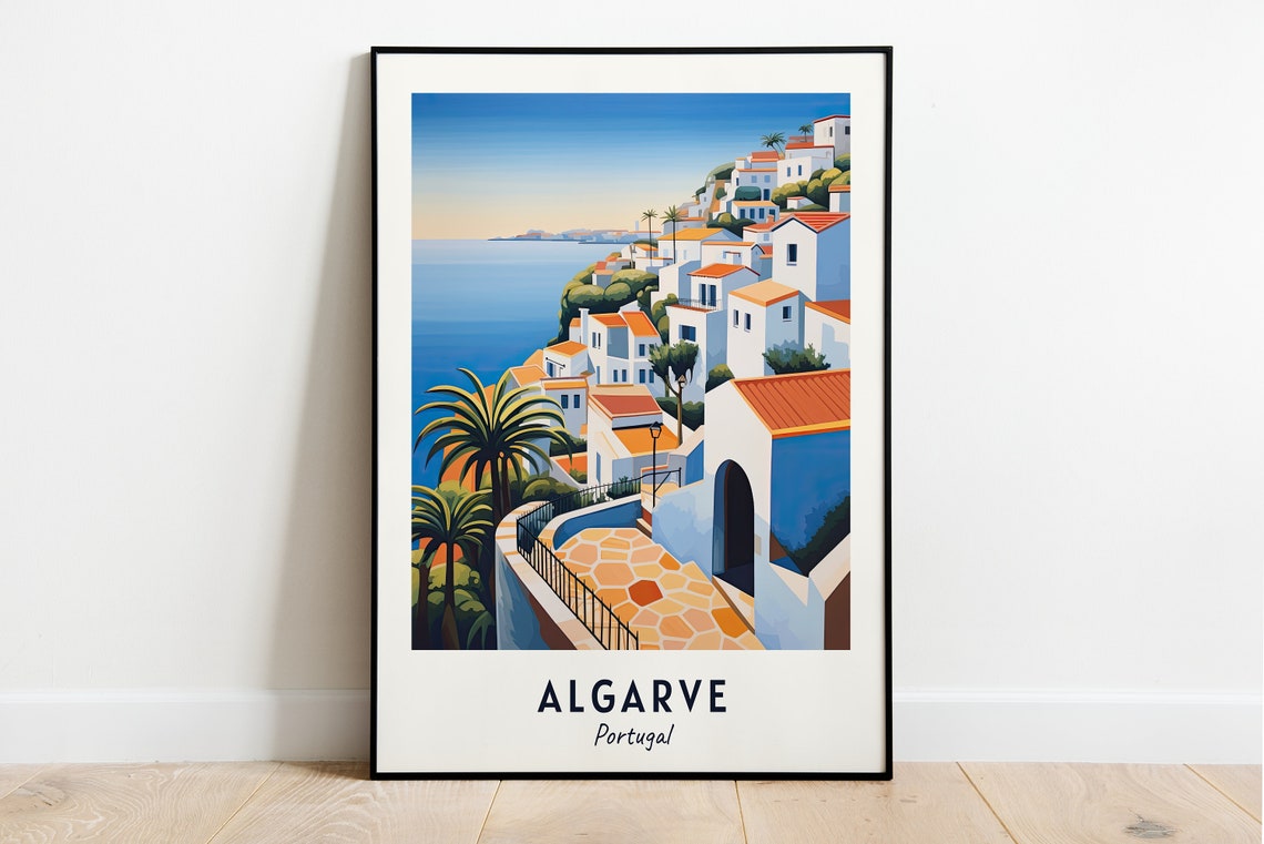 Algarve Portugal Travel Print Wall Art Algarve Portugal City Print Algarve Portugal Travel Gift Algarve Portugal Poster Travel Gift