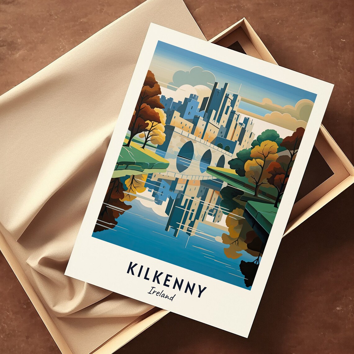 Kilkenny Castle Travel Poster, Kilkenny Ireland City Print - Image 3