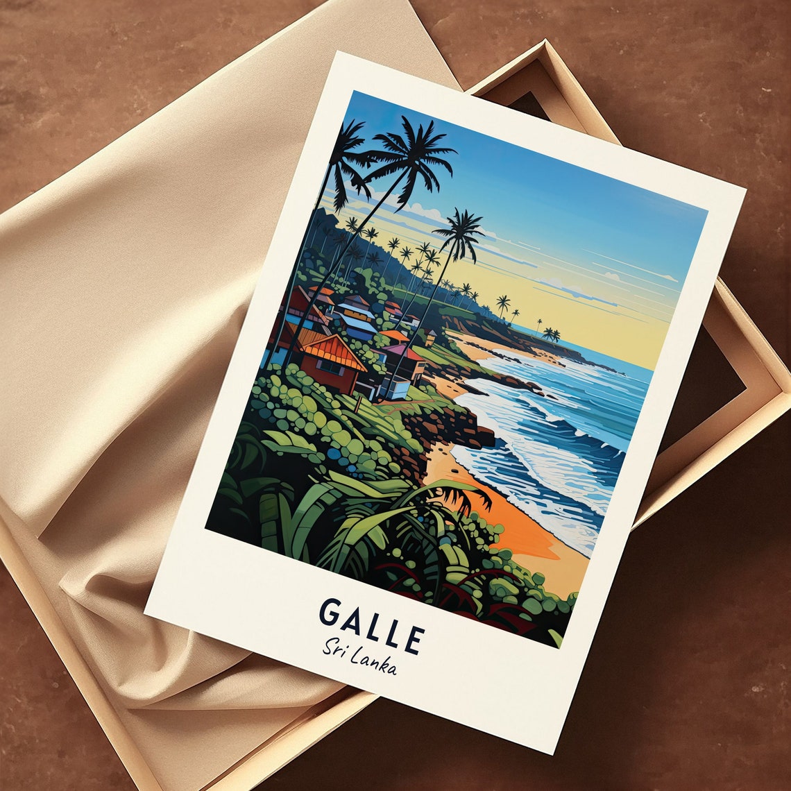Sri Lanka Galle Travel Print Wall Art Galle Sri Lanka City Print Sri Lanka Galle Travel Gift Sri Lanka Galle Poster Travel Gift - Image 3