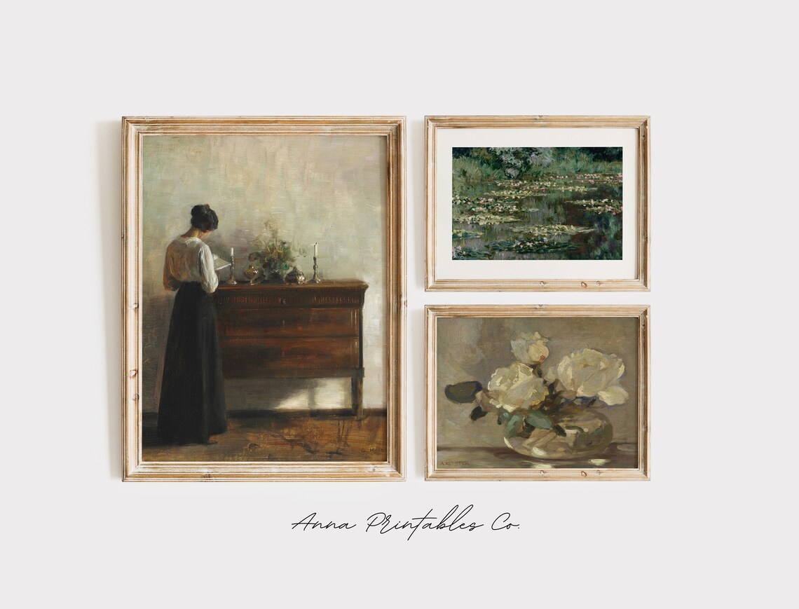 Green and Neutral Vintage Farmhouse Art Print Set - Image 2