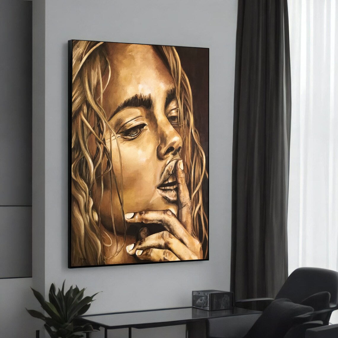 Expressive Modern Portrait - Wall Art Print