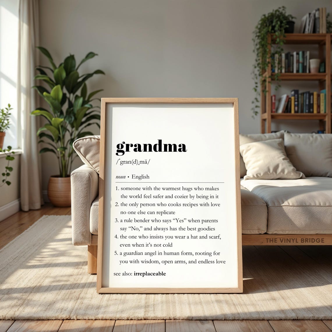 Grandma Dictionary Definition Sentimental Family Gift Wall Poster - Image 4