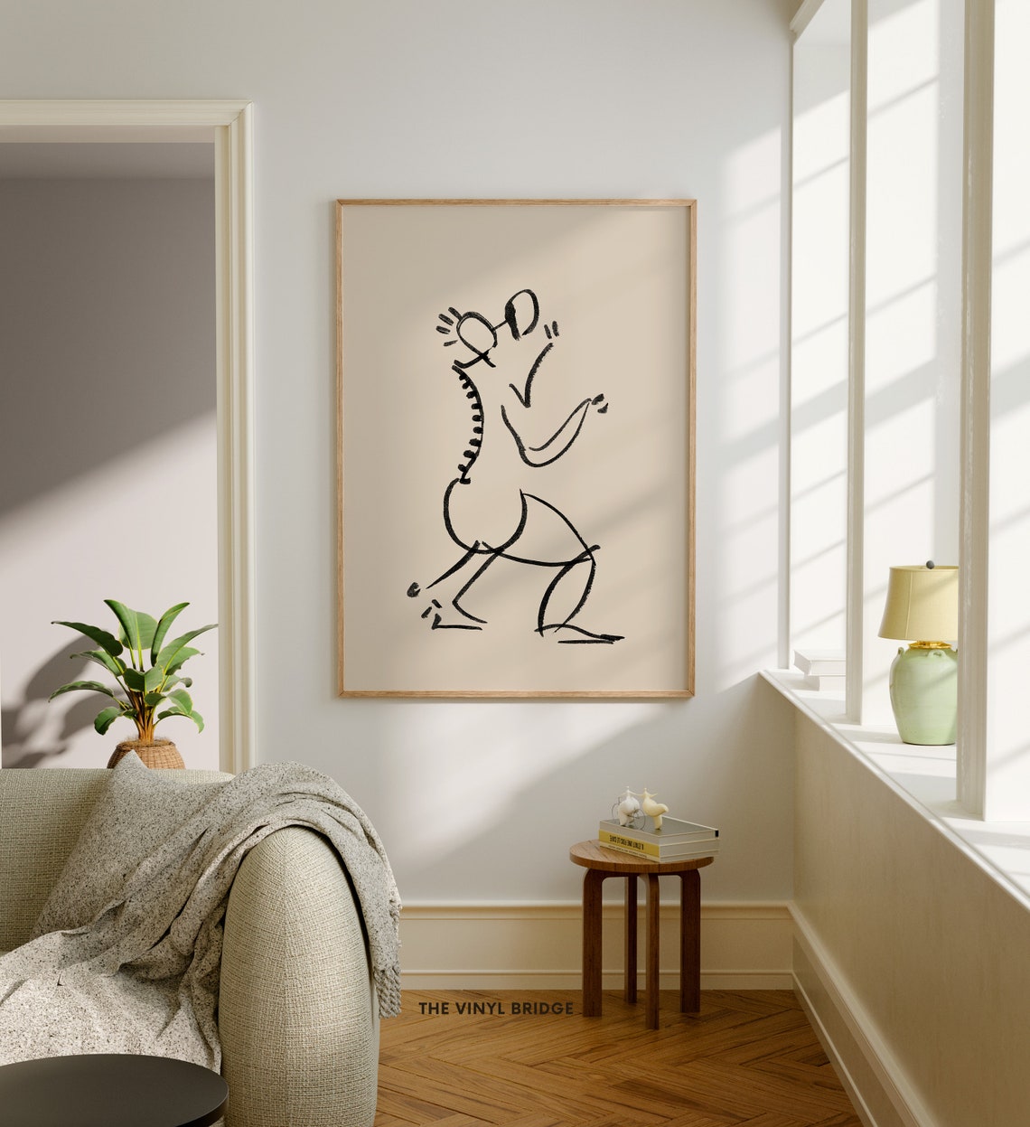 Abstract Dancer Line Drawing Minimalist Figure Sketch Art Poster - Image 2