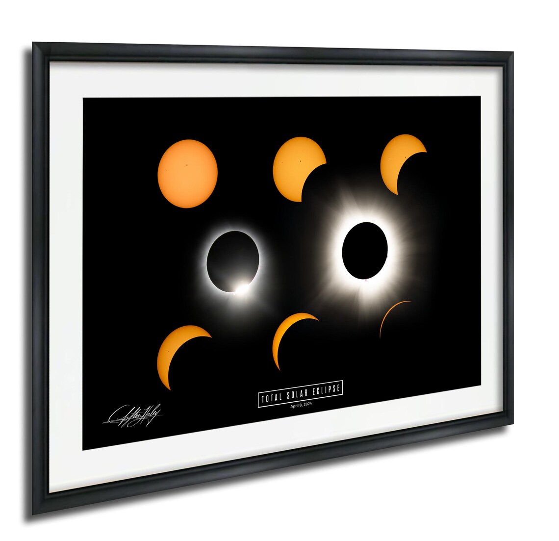 Total Solar Eclipse 2024 Celestial Art Print