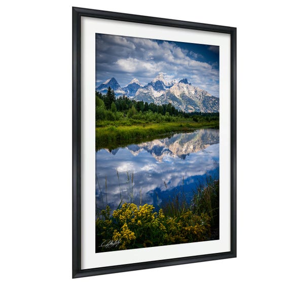 Grand Tetons Wall Art Schwabacher Landing Reflection Sunrise Landscape