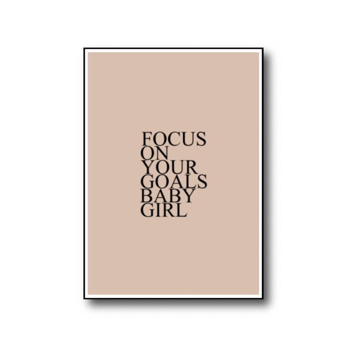 Focus On Your Goals Art Print, Motivational Quote - Image 4