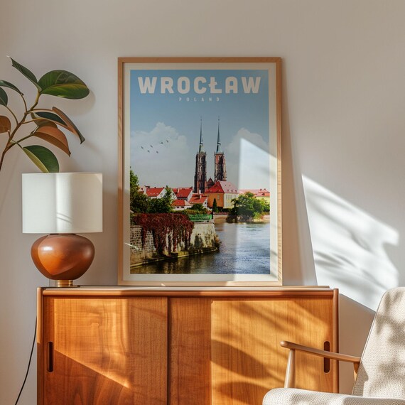 Wroclaw Poster Poland Print Art Gift Skyline Wall Decor