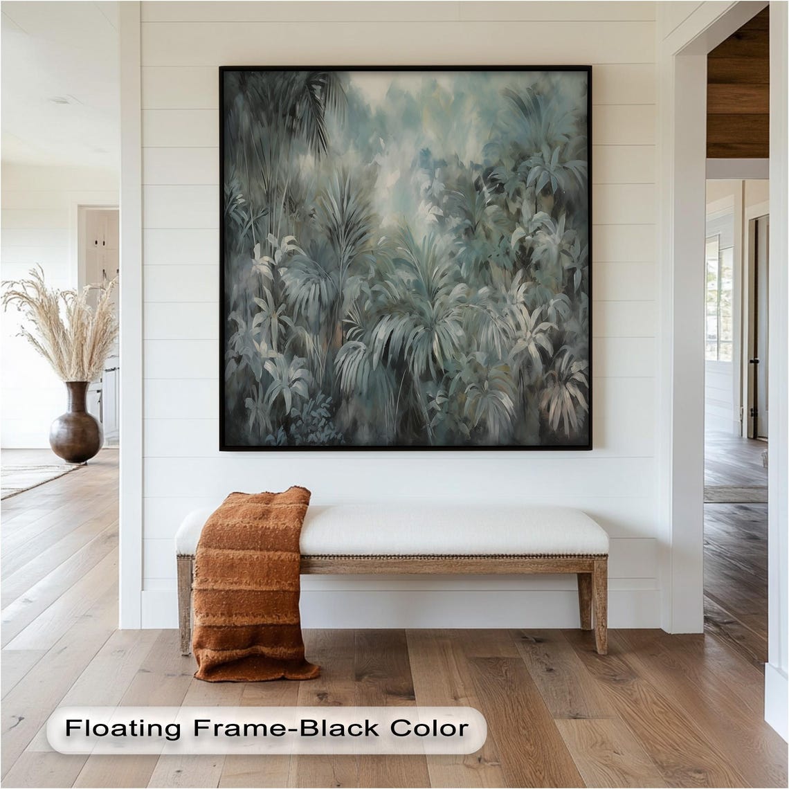 Tropical Jungle Art Print, Modern Botanical Decor