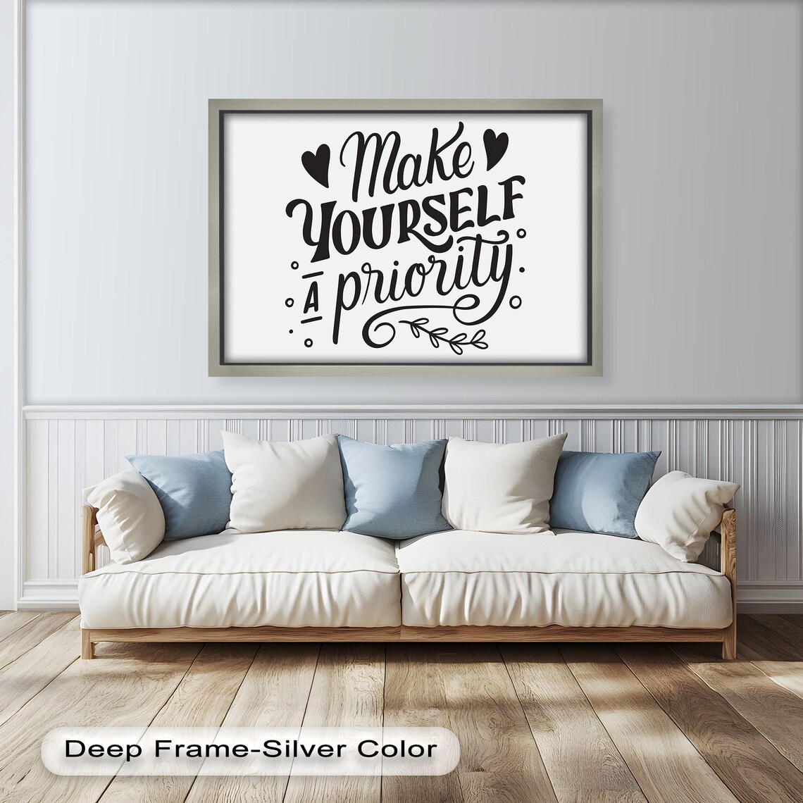 Make Yourself A Priority Motivational Quote Sign - Image 4