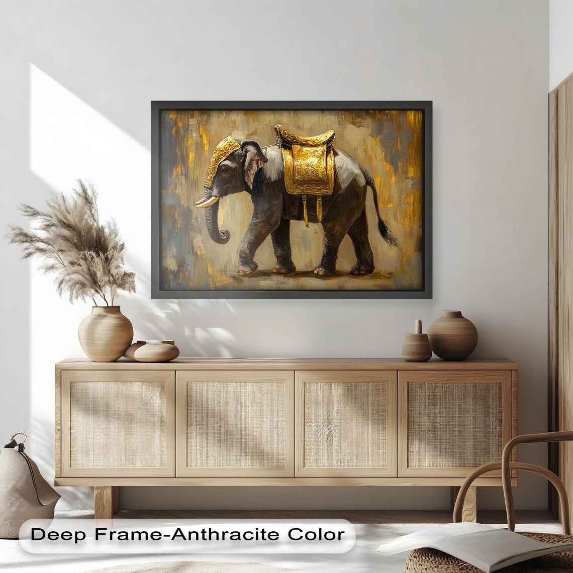 Golden Elephant, Royal Animal Decor With Eastern Charm - Image 4