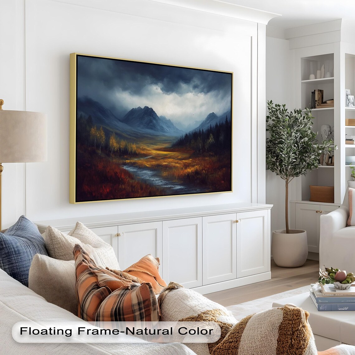 Moody Mountain Landscape, Rustic Home Decor - Image 4