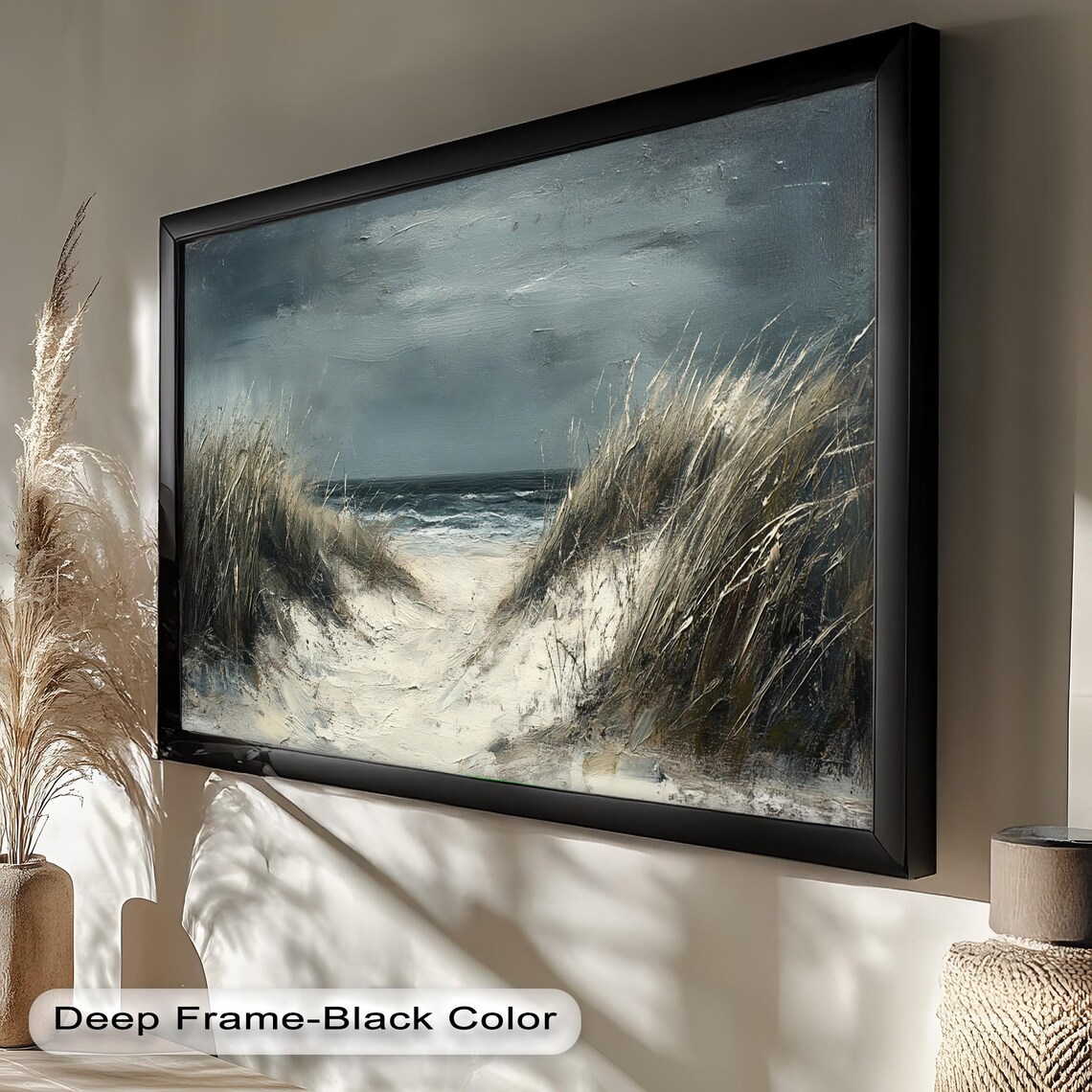 Coastal Beach Path, Ocean Landscape Art Print - Image 2