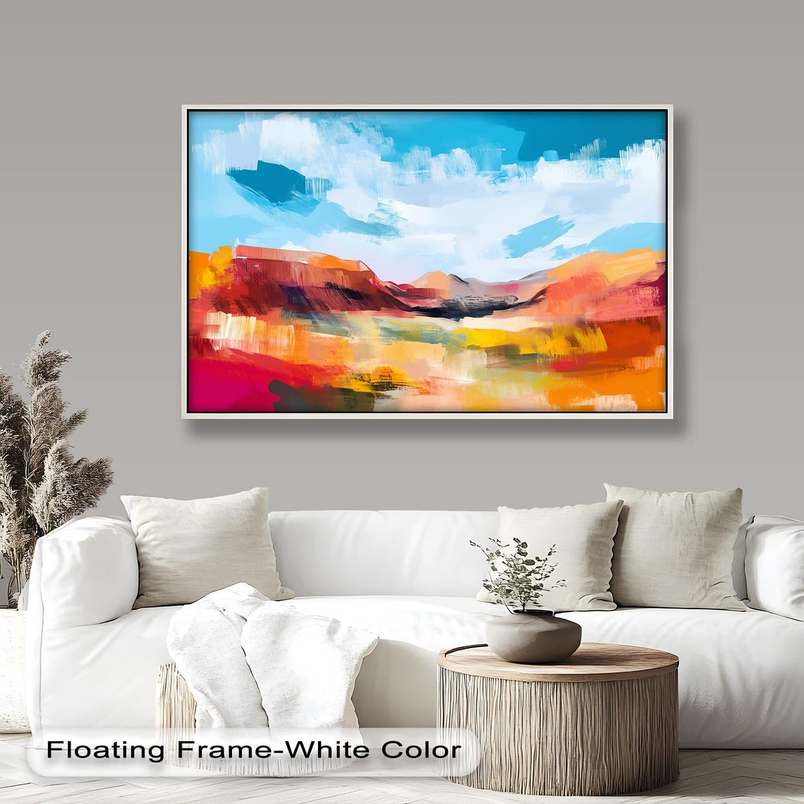 Colorful Abstract Desert Art Print, Canyon Landscape - Image 5