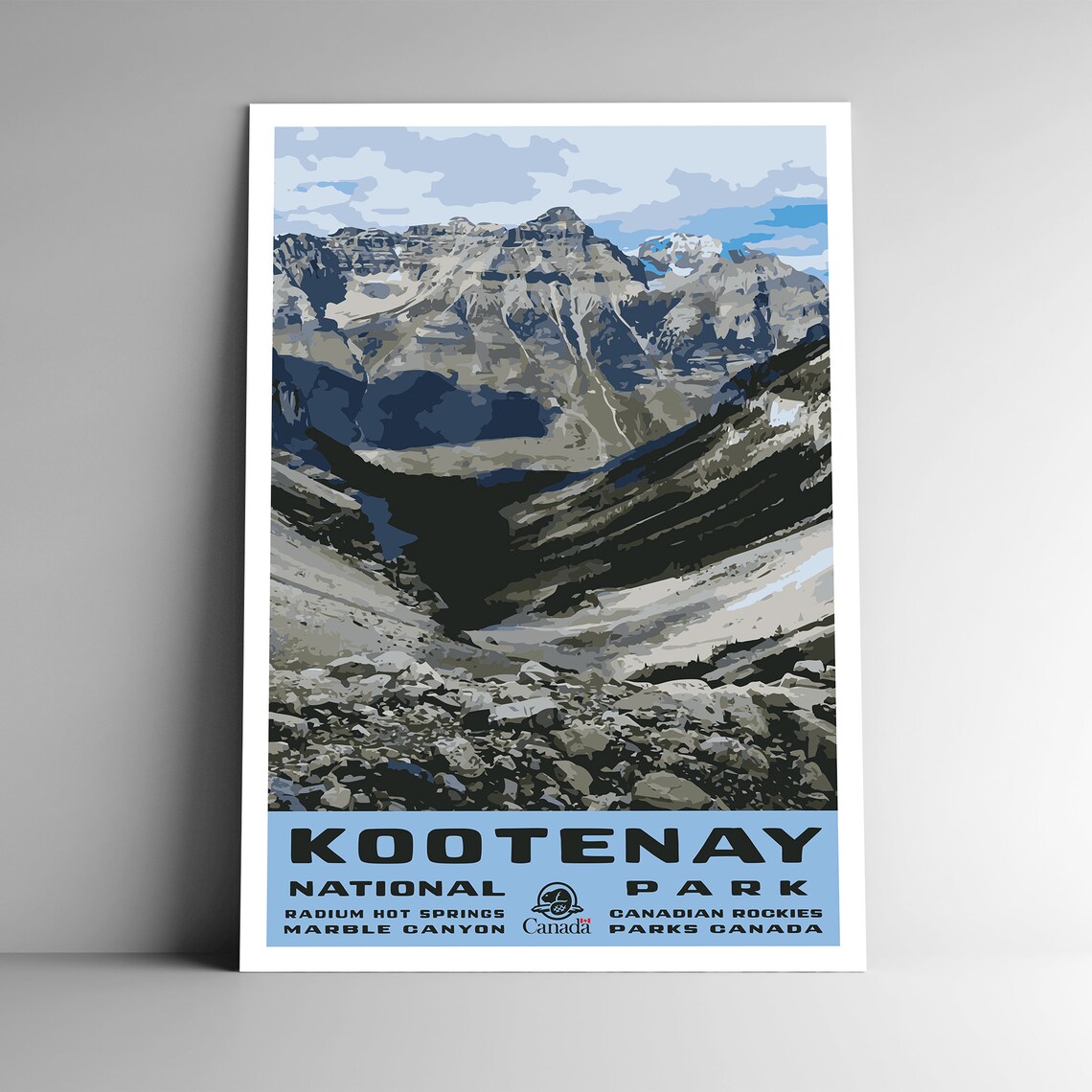 Kootenay National Park WPA Vintage Travel Poster