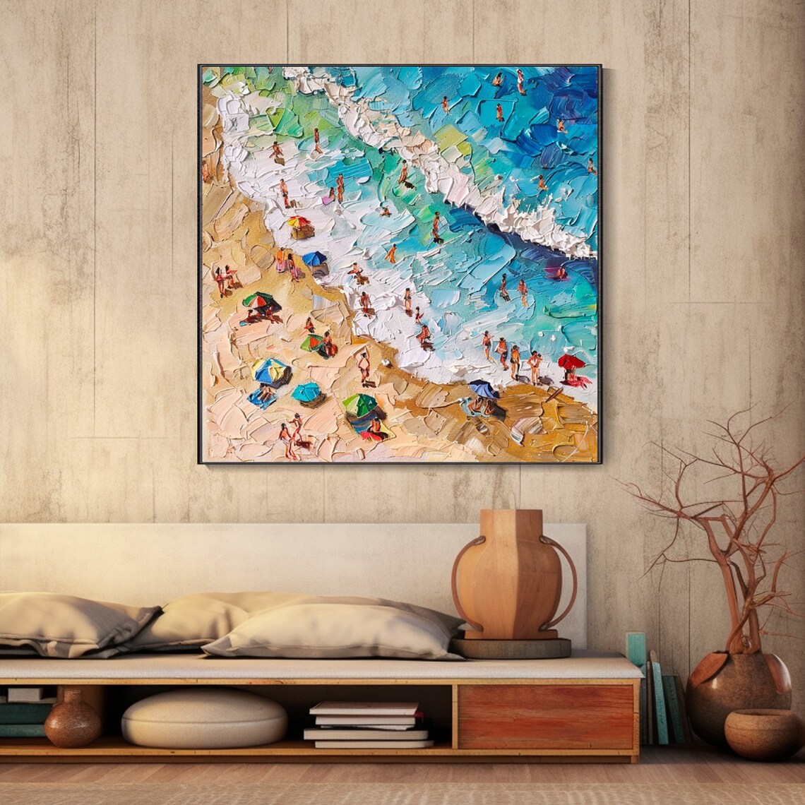 Seaside Oil-Painting Beach Coastal Travel Poster - Image 3