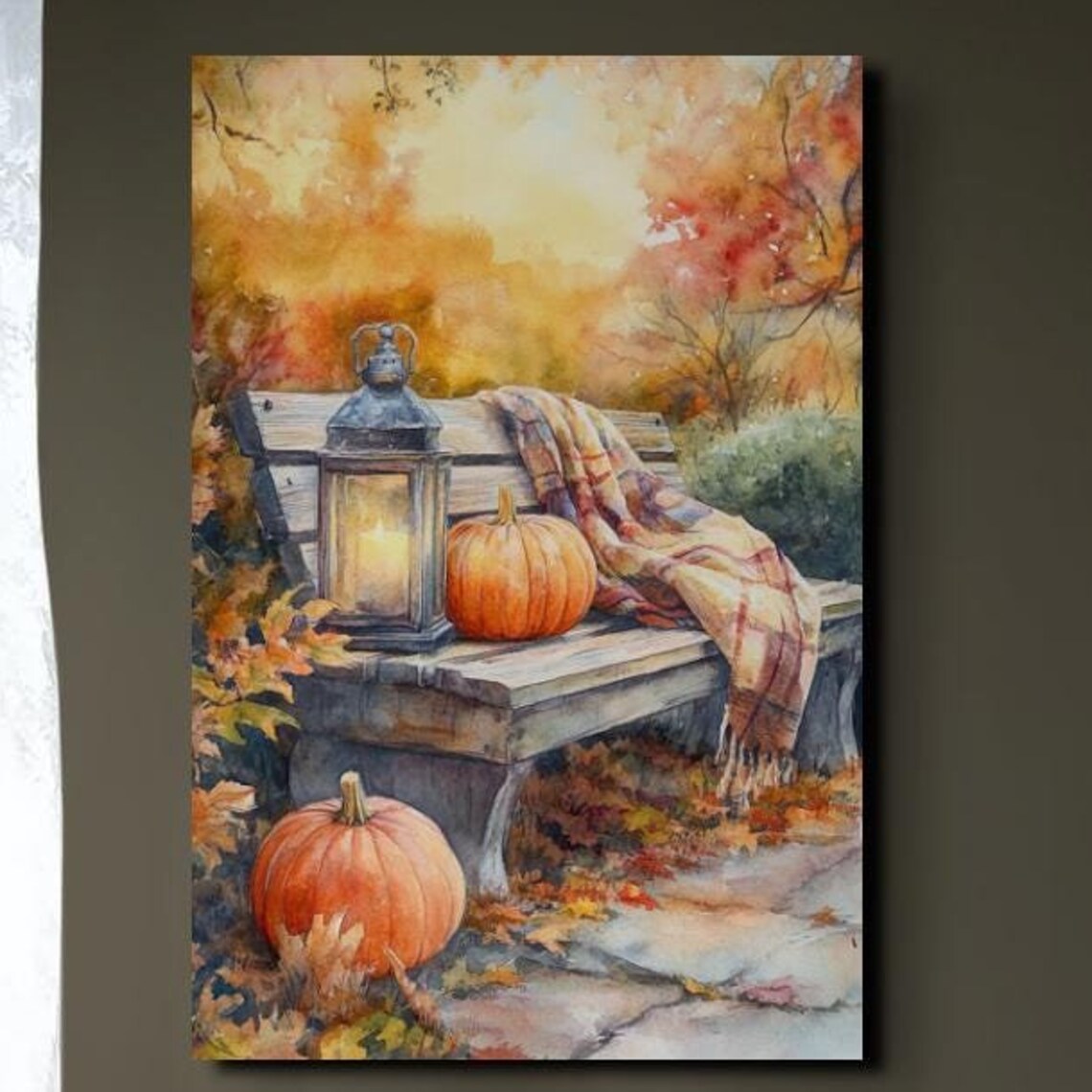 Autumn Leaves, Rustic Fall Decor Wall Art