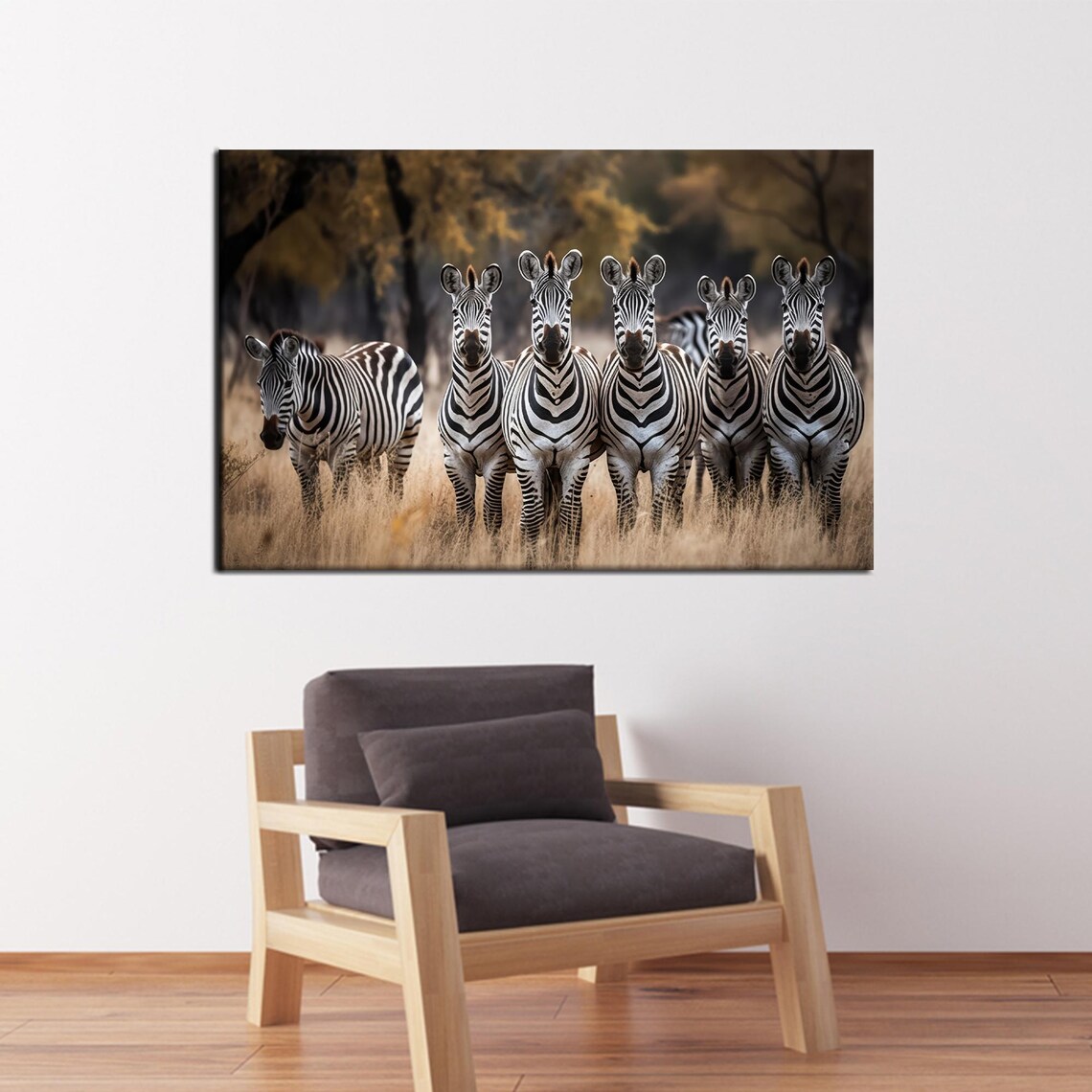 Zebra Wildlife Animal Forest Gift, Art Print