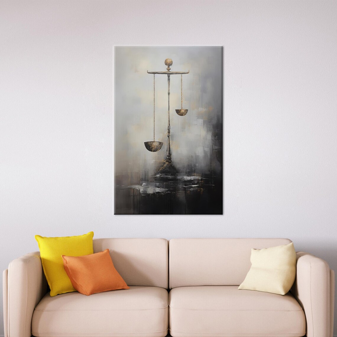Unbalanced Scales Personalized Wall Decor Art