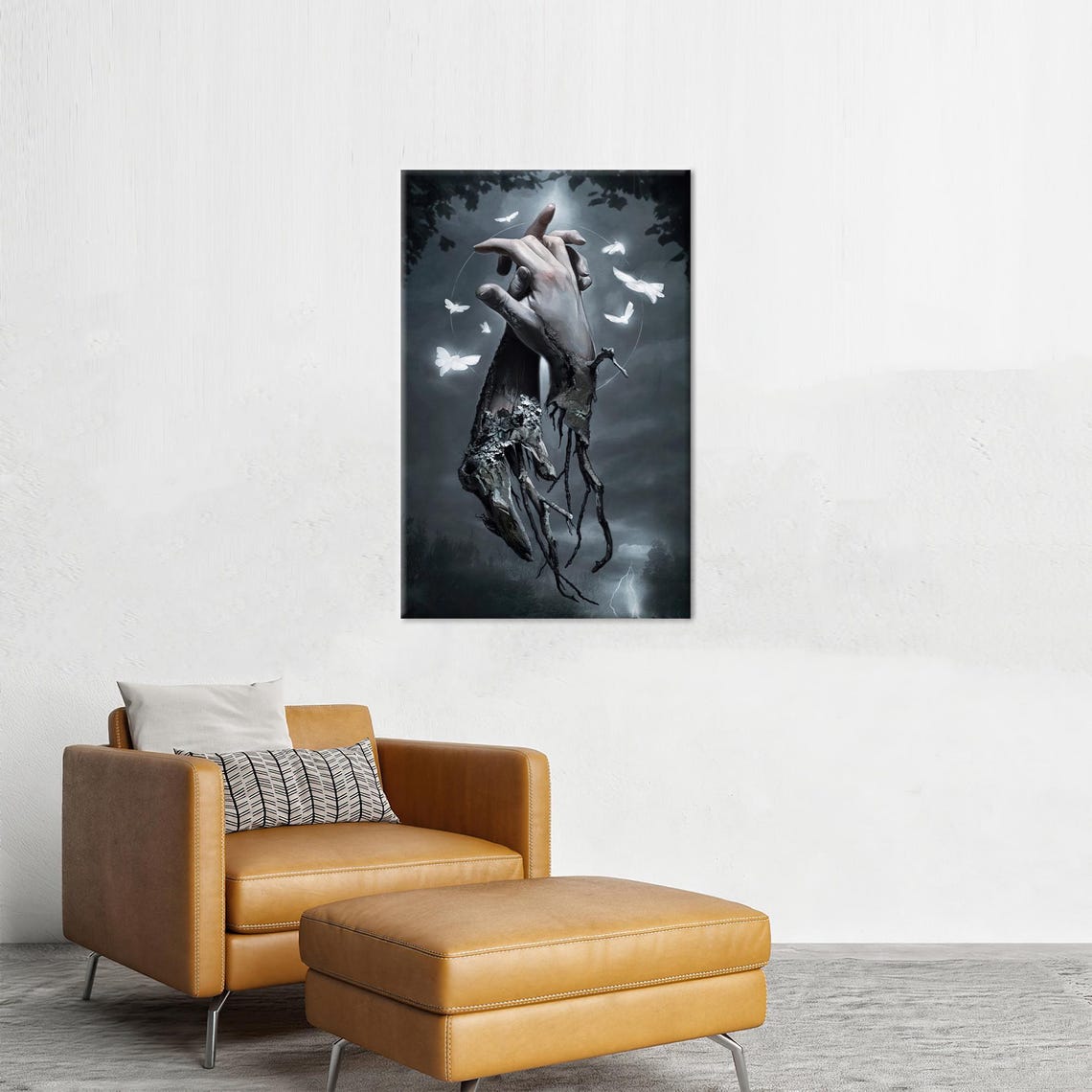 Surreal Couple Modern Loft Art Print