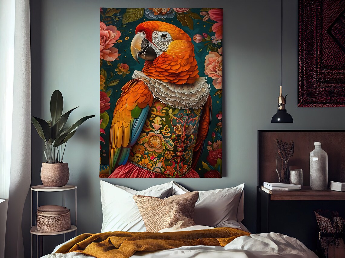 Matisse-Inspired Parrot Poster Print, Wild Bird - Image 2