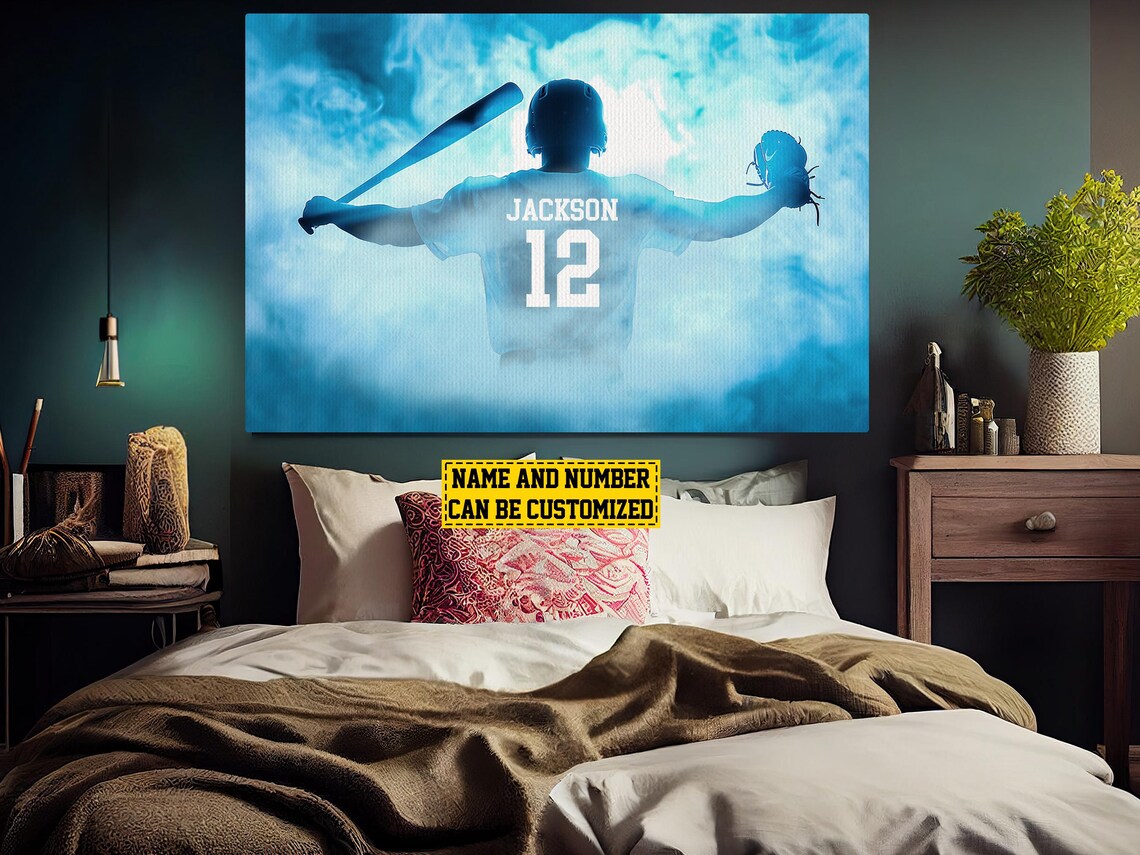 Victory Baseball Player Personalized Poster - Image 4