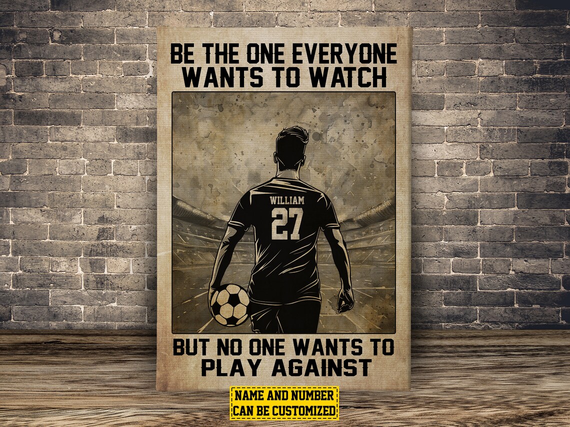 Personalized Soccer Motivation Poster Print for Boys - Image 2
