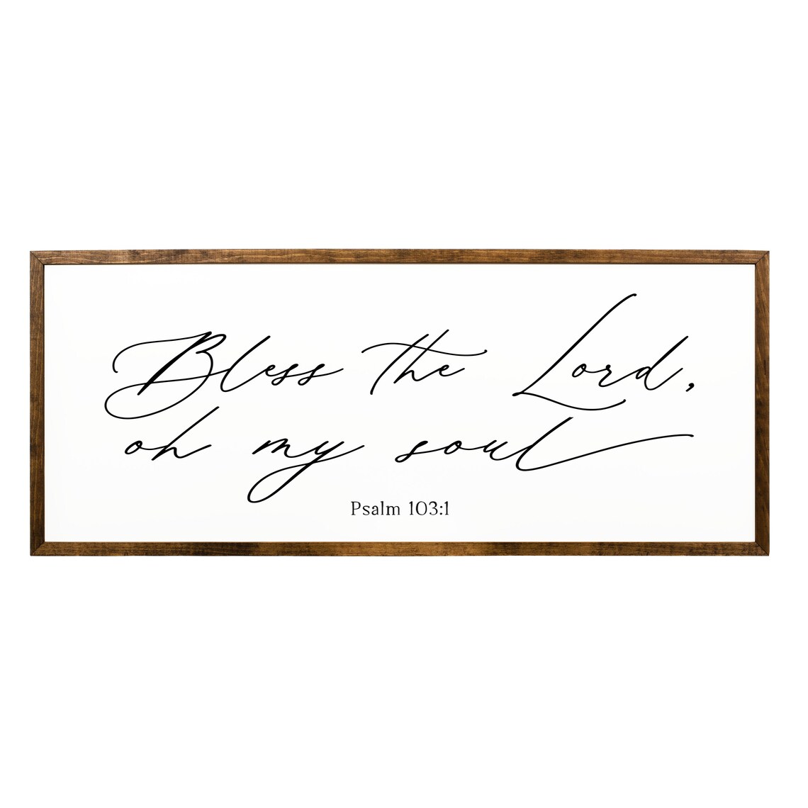 Psalm 103:1 Bless the Lord Scripture Art Print, Farmhouse - Image 2