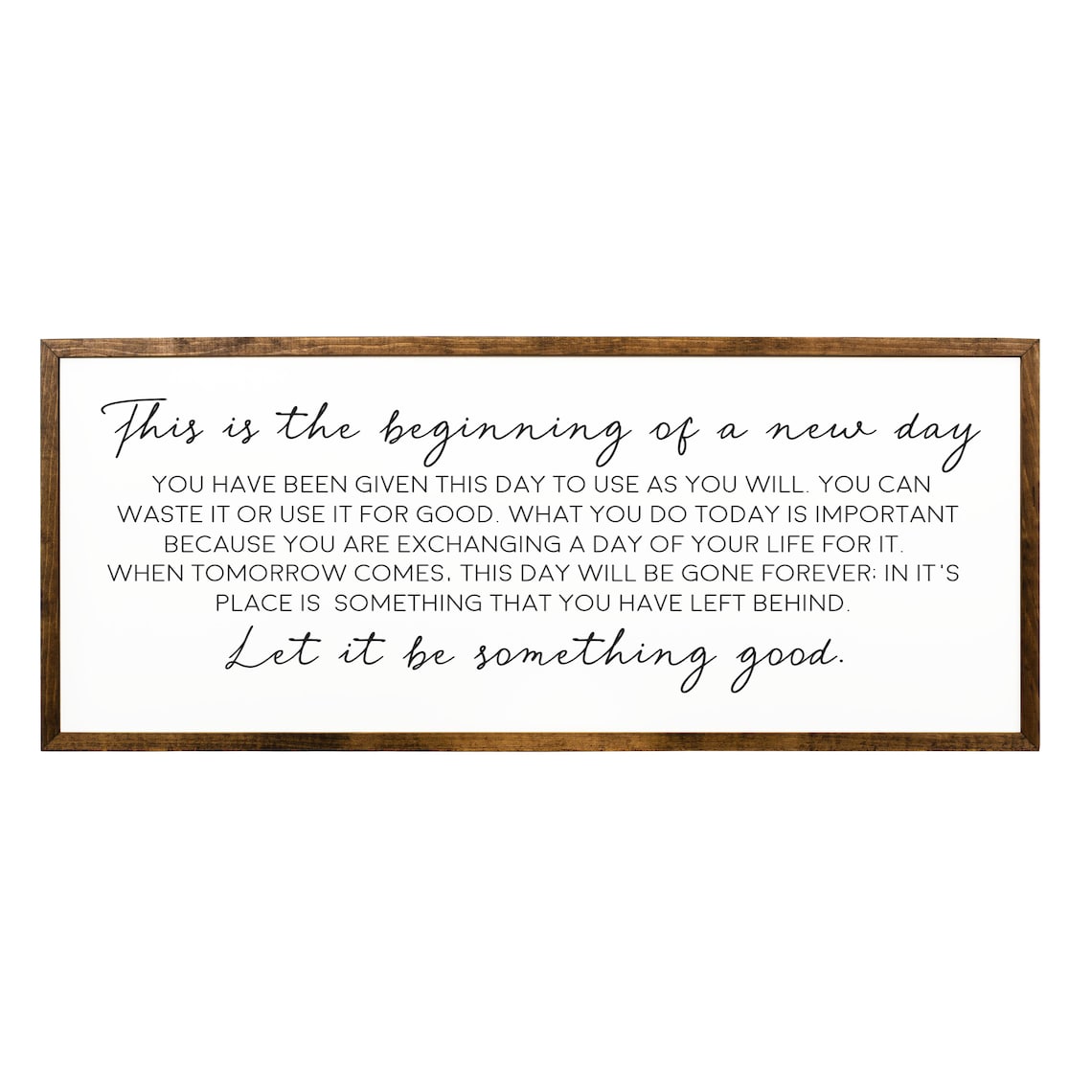 Today Is A Good Day Inspirational Farmhouse Wall Art Print - Image 2