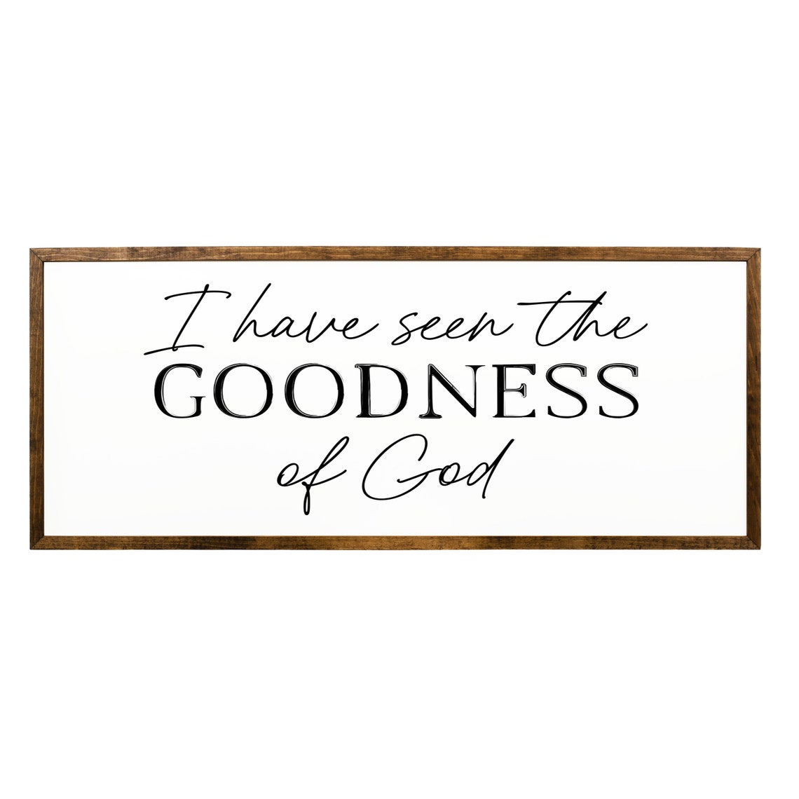 For I Have Seen The Goodness Of God Christian Wall Art Goodness Of God Sign Farmhouse Signs Chrstian Wall Art For Living Room Decor - Image 2
