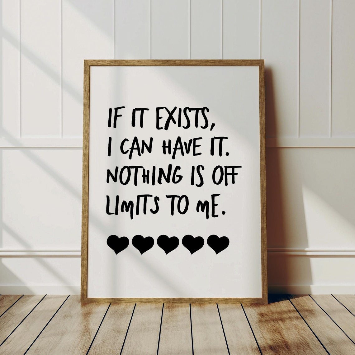 If It Exists I Can Have It Nothing Is Off Limits Affirmation Poster