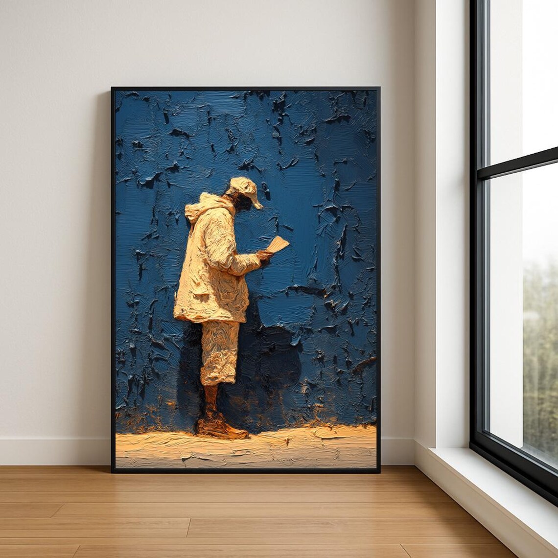 Magician Wall Art Print Abstract Wizard In Mystic Fantasy Painting