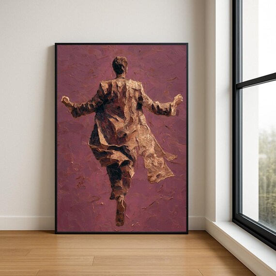 Magician Wall Art Print Abstract Wizard In Mystic Fantasy Painting