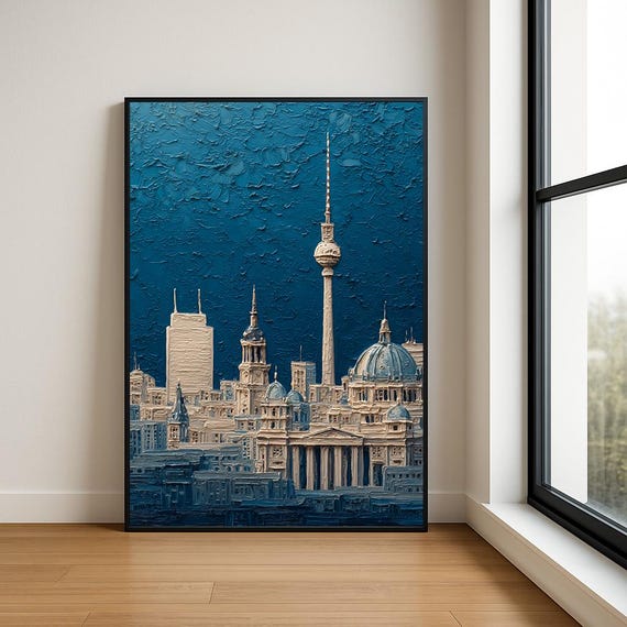 High Resolution Landmark Oil Painting