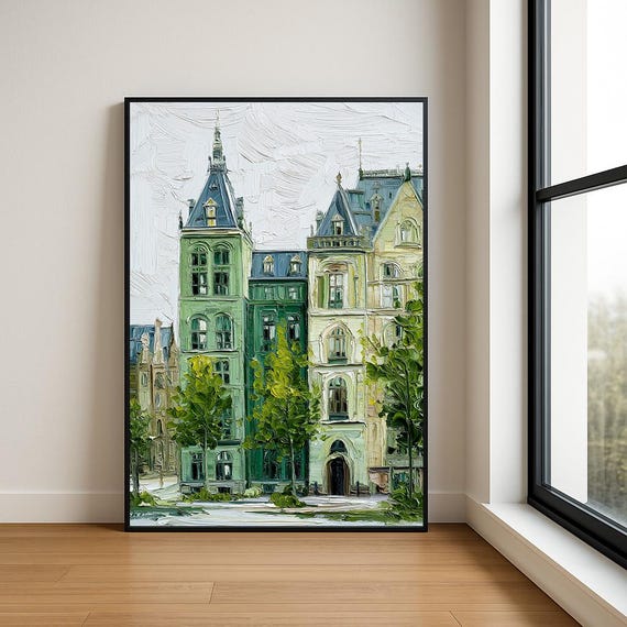 High Resolution Landmark Oil Painting