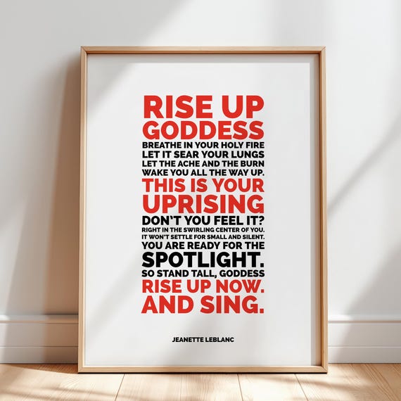 Female Empowerment Artwork Print, Divine Feminine